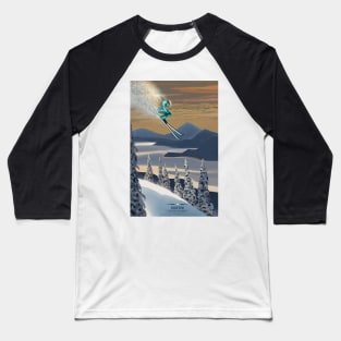 Powder ski art Baseball T-Shirt